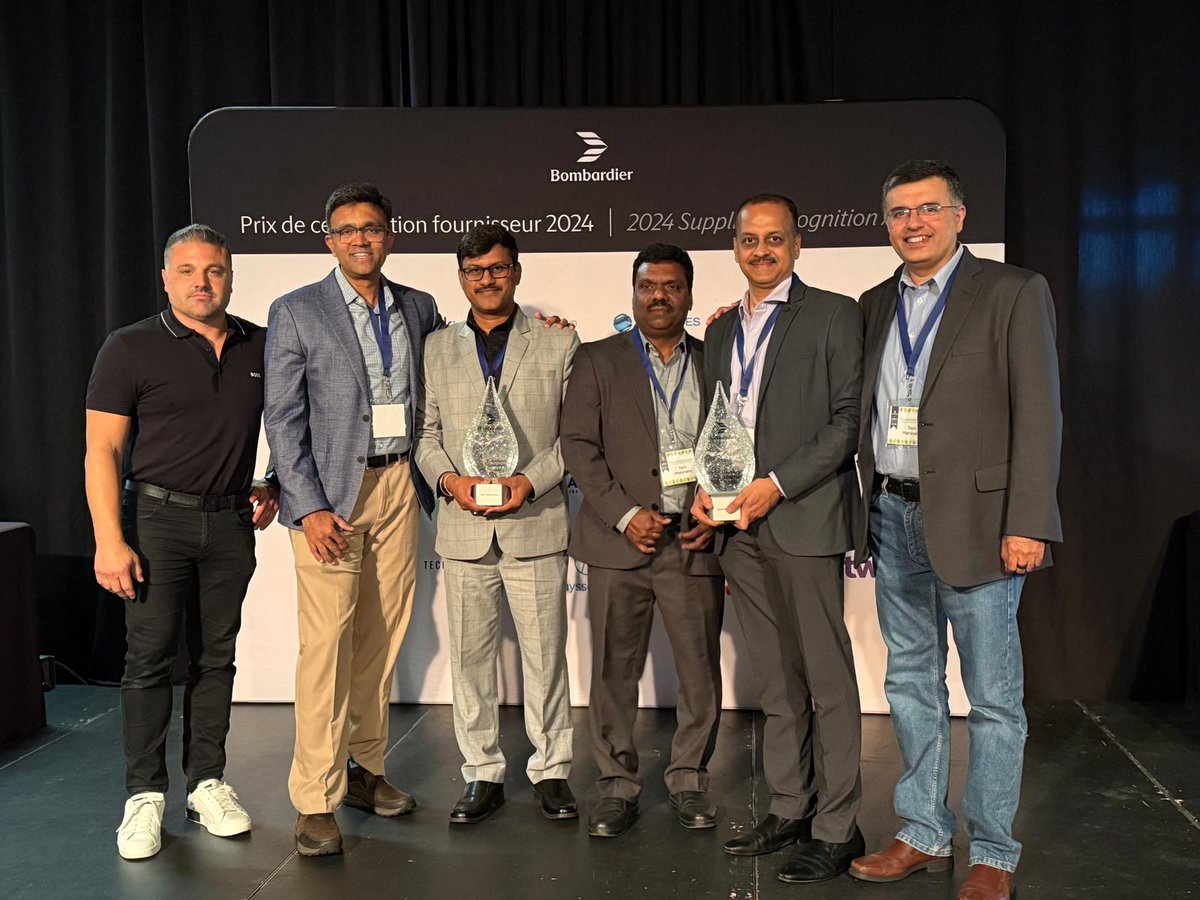 tech_mahindra's tweet image. 🏆 We are thrilled to share that @Tech_Mahindra has been honored with @Bombardier’s &apos;Diamond Supplier&apos; and &apos;Environmental Sustainability&apos; Awards for the second consecutive year!

This dual recognition celebrates our consistent excellence in #EngineeringServices and our commitment…