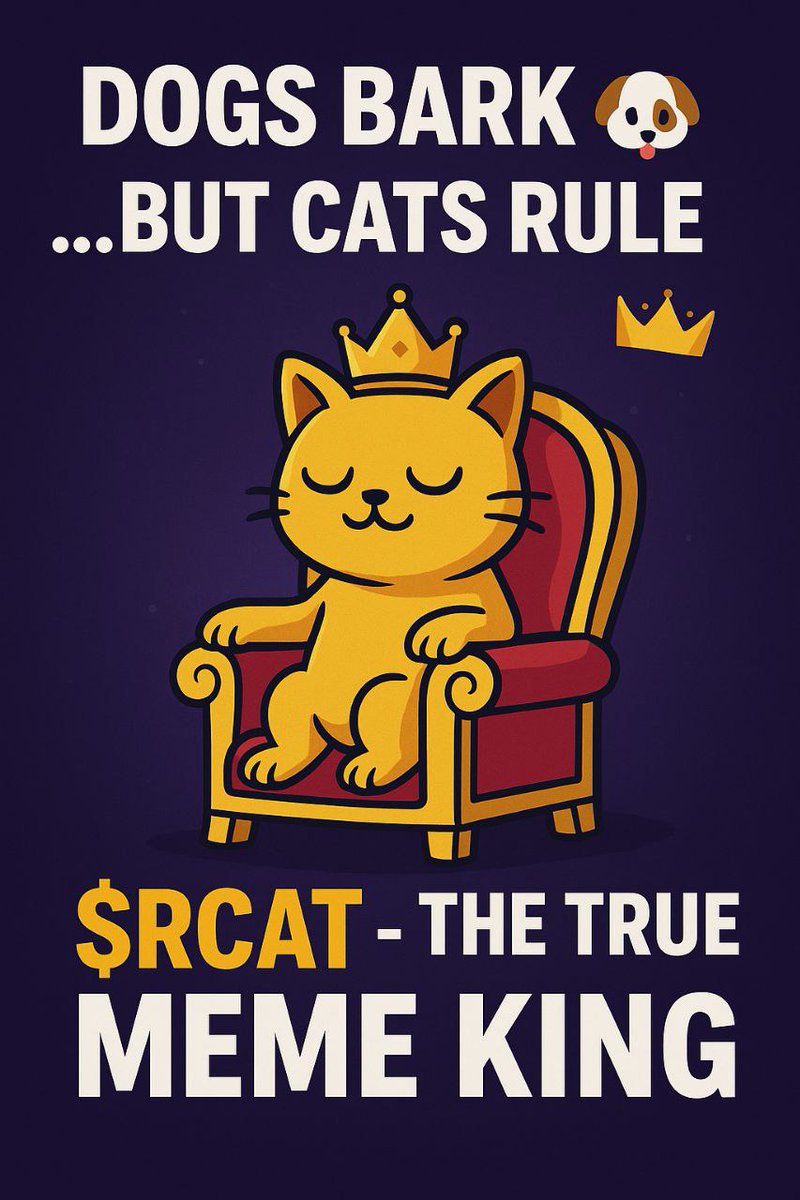 AstroNimi123's tweet photo. $RCAT isn’t just making moves, it’s setting the stage for something bigger. 📊 Like a cat stalking its prey ,quiet, calculated, and ready to pounce when the time is right. 🐾 Stay sharp.
#ROYALCAT https://t.co/nwXYEI7SrR