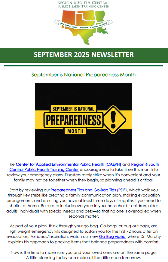 Region6PHTC's tweet image. The September 2025 @Region6PHTC newsletter has been released!

Read it here: conta.cc/4neMRli

#PublicHealth #PHTCN