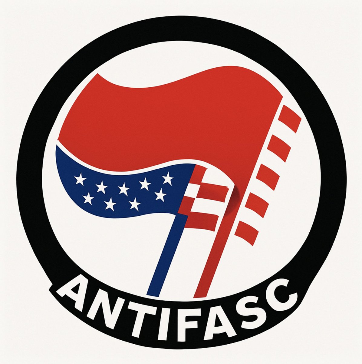 EdKrassen's tweet image. Here is our new Logo for our new Anti-Fascism in America organization that I am planning to form.

ANTIFASC T-shirts coming soon.  

Looking to build the organization structure for those who are interested in participating.