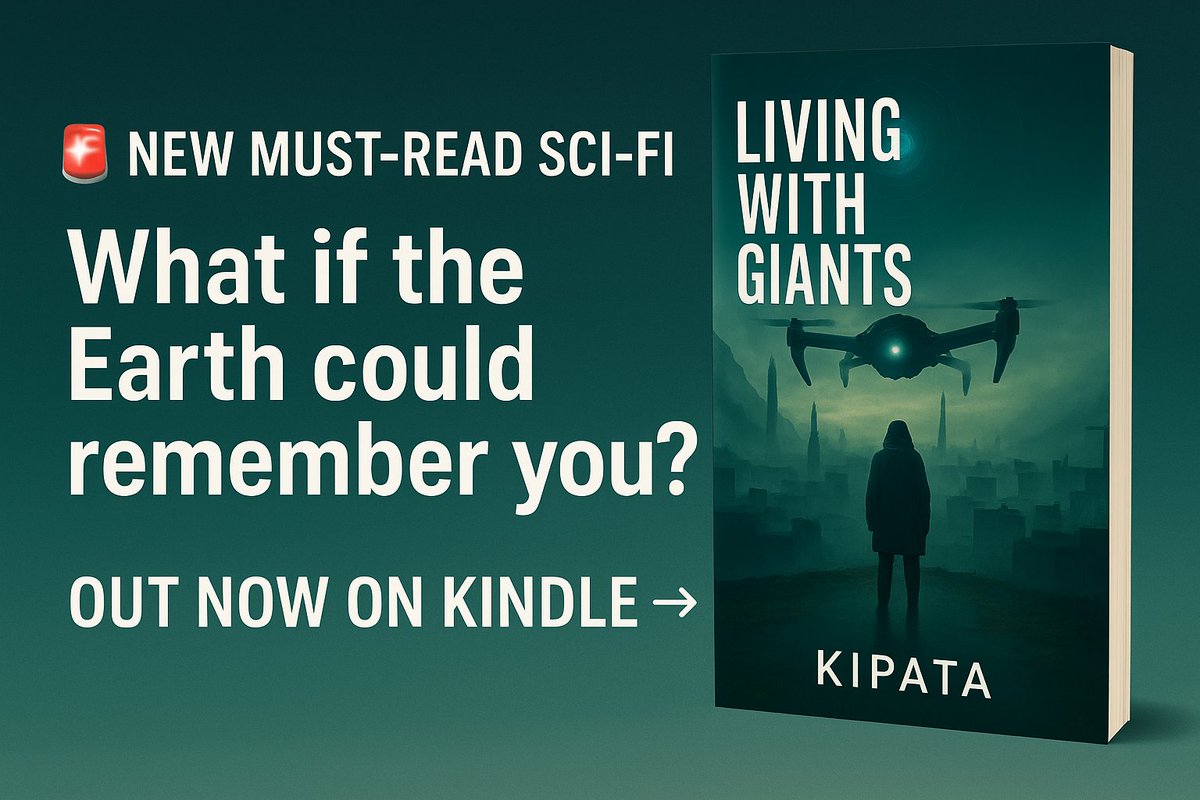 🌊 What if the Earth could remember you?
Dive into Living With Giants by Kipata H. — a haunting post-apocalyptic sci-fi of memory, AI &amp; rebirth.
📖 Out now on Kindle: amazon.com/dp/B0F5Y3T285
#SciFi #KindleReads #BookTwitter #AmReading