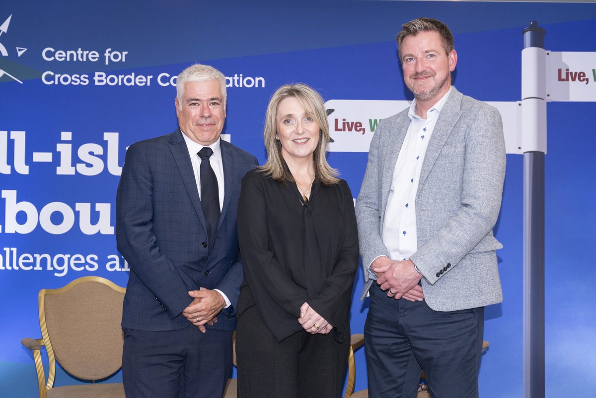 CCBSCrossBorder's tweet photo. In closing, @antsoares67 thanked sponsors, speakers and delegates.
#CCBCconf @_DBEC @mynwtec @Inter_Trade @ibec_irl @EPICFuturesNI @QUBelfast @DCU @SRCchat @AccountingTec @DkIT_ie @atu_ie @ATUDonegal_ @UlsterUni @nwrc_college @DonegalETB @OsborneTweets @a_okane @AidantCampbell https://t.co/yTEfvFPBhx
