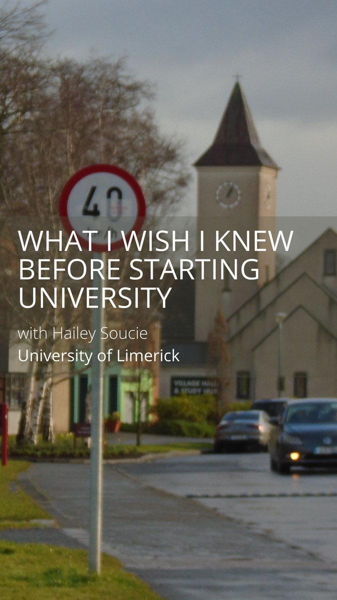 Student Ambassador Hailey Soucie shares what it’s really like to start a semester abroad at UL — from housing to campus life, her tips are a must for international students.

Read more: blog.educationinireland.com/what-i-wish-i-…

Hailey is studying at <a href="/UL/">University Of Limerick</a> via <a href="/EduIreland/">Education in Ireland</a>