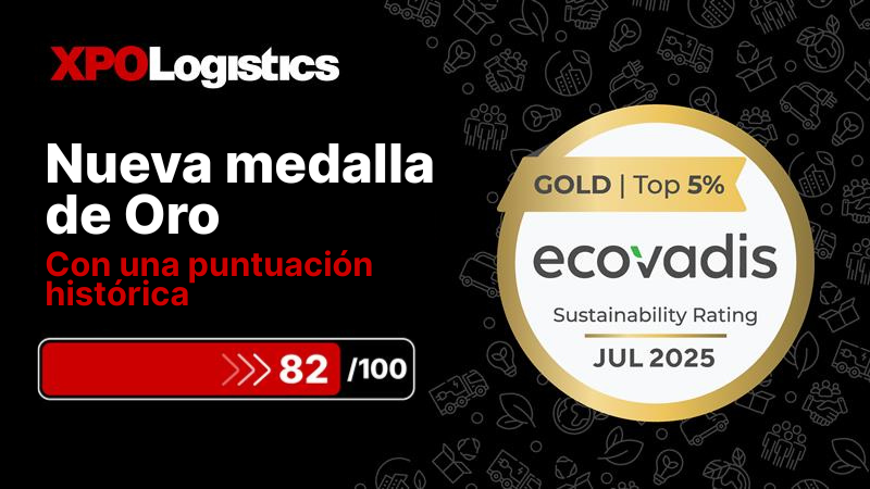 🥇 XPO Logistics consigue de nuevo la medalla de oro en #EcoVadis... ¡y con nota histórica!
Con una nota de 82/100, nos situamos en el top 1 % del sector y entre las empresas más sostenibles del mundo.
📘 Informe de Sostenibilidad 2025:
🔗 lnkd.in/ejmd8suB
 #Sostenibilidad