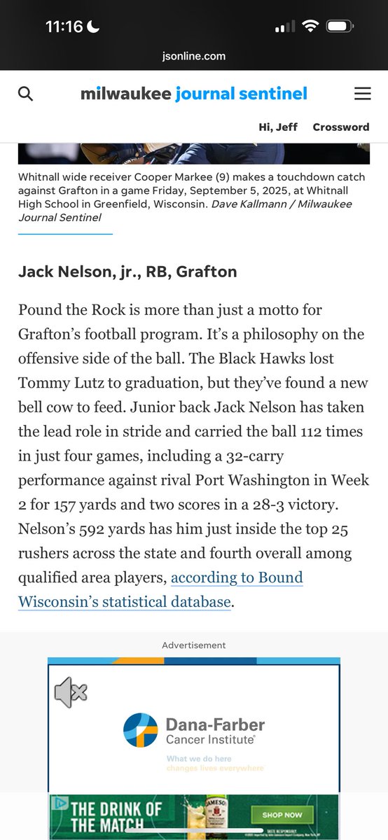 Thank you <a href="/ZacBellman_WNY/">Zac Bellman Ⓜ️</a> for including me in the top 8 breakout players of the season! 

<a href="/Coach_JNorris/">Coach Norris</a> <a href="/PrepRedzoneWI/">Prep Redzone Wisconsin</a> <a href="/TravisBOUND/">Travis Wilson</a> <a href="/MJ_NFLDraft/">Mark Johnson</a>
