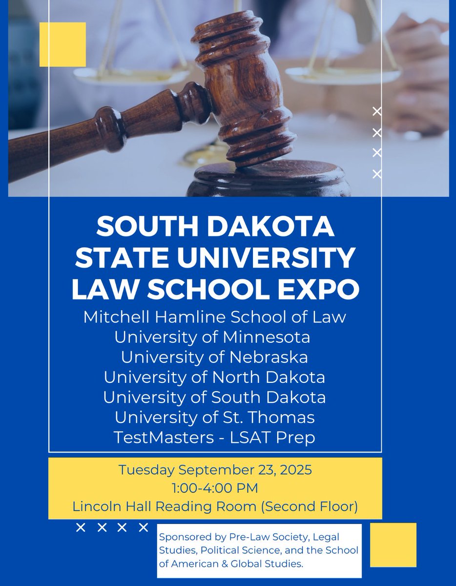 Next week is the Law School Expo! Make plans to stop by Lincoln Hall at some point and visit with all of our attendees: <a href="/MitchellHamline/">Mitchell Hamline School of Law</a>, the University of Minnesota, <a href="/UNLCollegeofLaw/">Nebraska Law</a>, <a href="/UNDLawSchool/">UND School of Law</a>, <a href="/USDKnudsonLaw/">USDKnudsonLaw</a>, <a href="/USTLawMN/">St. Thomas Law (MN)</a>, and <a href="/testmasters/">TestMasters</a> LSAT Prep!