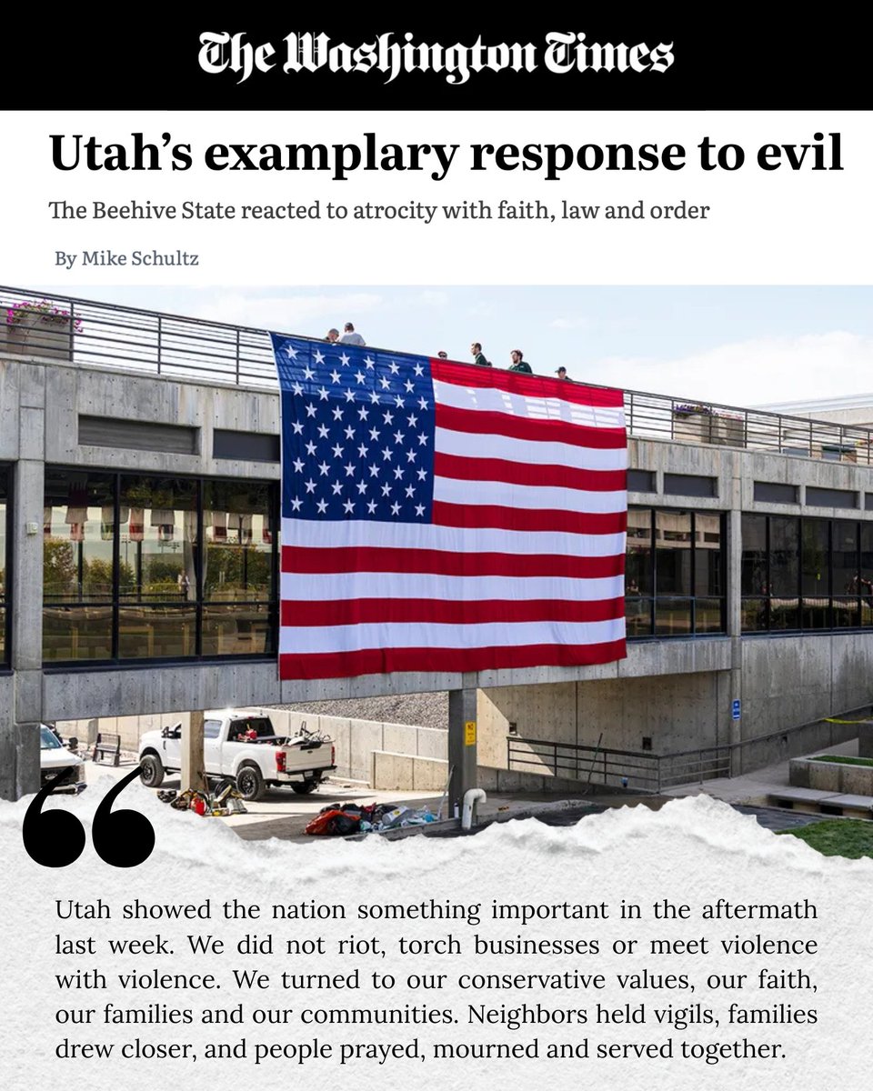 Mike Schultz (@mschultz_12) on Twitter photo I’m proud of how Utah came together during last week’s tragedy.  The next generation is watching how we handle this moment. Do we teach them to insult and intimidate, or do we show them what real leadership looks like? Adversity will continue to test us, but if we meet it with I’m proud of how Utah came together during last week’s tragedy.  The next generation is watching how we handle this moment. Do we teach them to insult and intimidate, or do we show them what real leadership looks like? Adversity will continue to test us, but if we meet it with