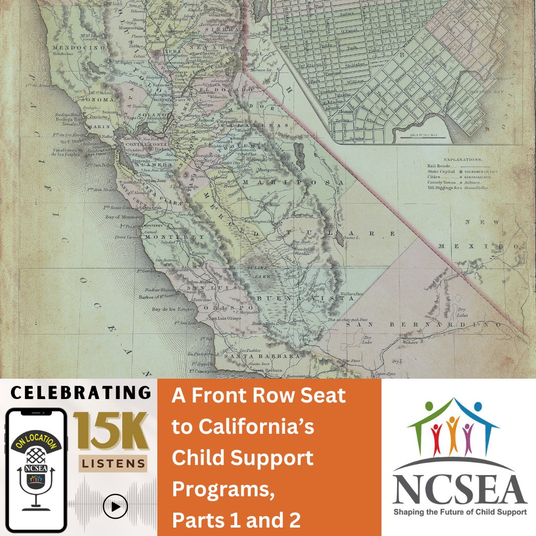 A special two-part series of NCSEA On Location gives an up-close view of the California child support program. Join Rick Alvarado, Joy Adkins, Debra Houston, and JoAnna Bojorquez for two fascinating conversations. 
Part 1: bit.ly/41YRQOk
Part 2: bit.ly/4gvapzG