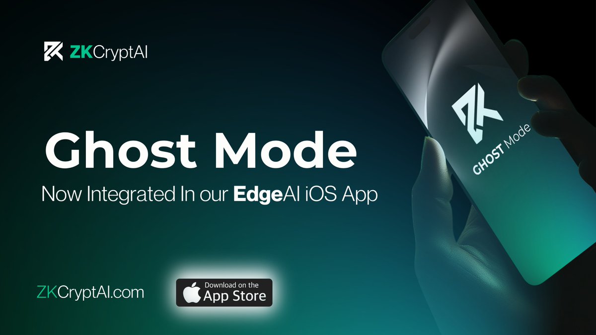 ZKCryptAI's tweet image. Ghost Mode is now integrated in our Edge AI iOS app

Your connection stays inside Tor from start to finish. Onion only. End to end Tor. No exits. No DNS leaks. Private by default.

What this gives you
 • Your real IP stays private
 • Our backend sees only a Tor connection
 •…
