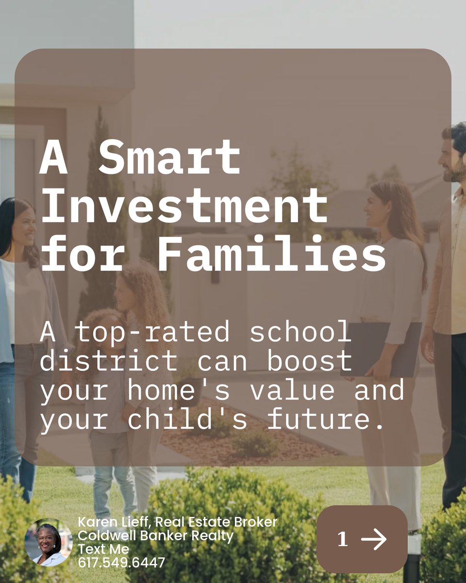 karenlieff's tweet image. Looking to buy in Boston? Your kid’s school district can be a game-changer! 🎒 A top-rated district can elevate your home's value &amp;amp; your child's future. For growing families, location isn’t just about convenience—it's about investment. Where are you looking? #HomeValueTips