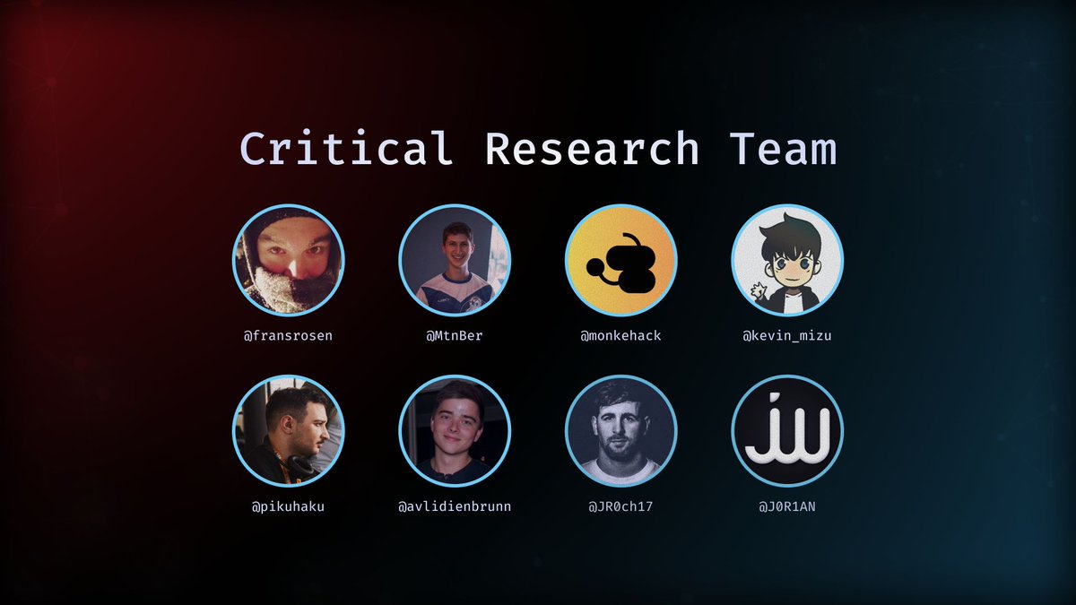 We have a really cool announcement:

We’re opening the Critical Research Lab to submissions!

Our goal is to give hackers some incentive to write about the things they’re studying, provide an extra reach for your work and give the community some incentive to share knowledge.