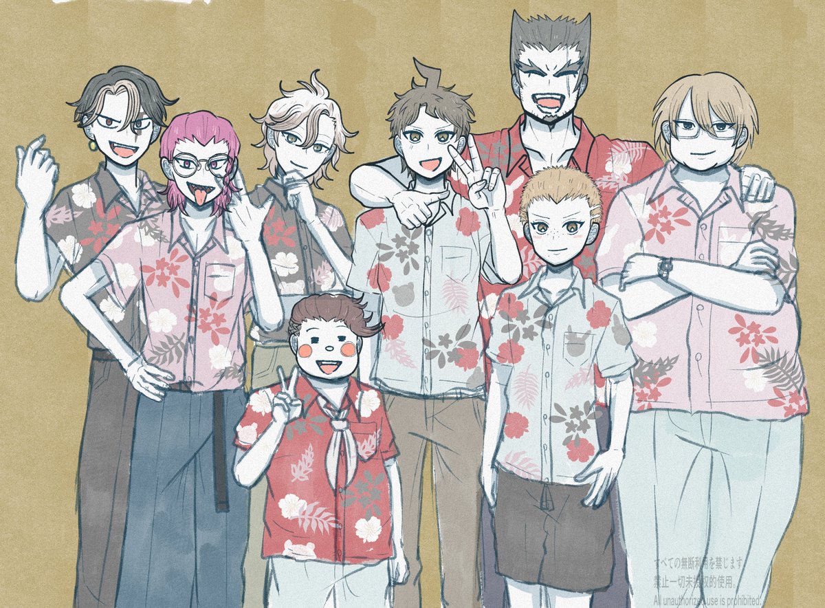 これは描いてる最中に秋が到来したためラフのまま放置してしまった超２男子