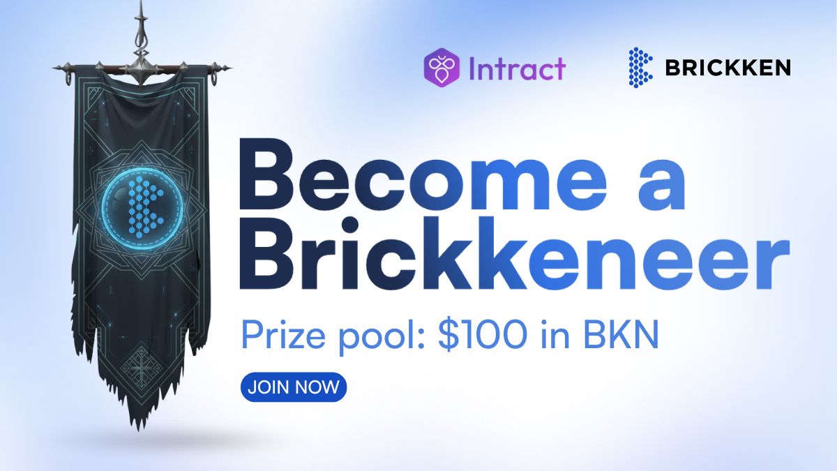 Brickken's tweet image. 🚀 Become a Brickkeneer | Intract Campaign

The campaign spree doesn’t stop, we’re stacking opportunities one after another.

This time, we’re bringing you a fresh challenge on @IntractQuests .

Complete a few quick tasks on Intract and you could grab $20 straight to your wallet.…