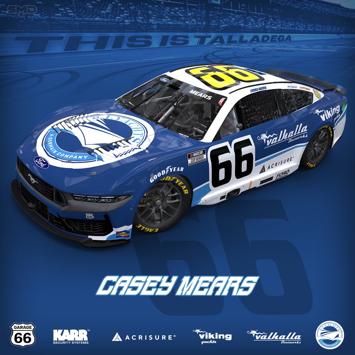 Not one, not two, but THREE races with <a href="/CJMearsGang/">Casey Mears</a> to close out 2025 on his march towards 500 #NASCAR Cup starts!

Casey will drive for Garage 66 at Talladega, Martinsville, and Phoenix with returning support from <a href="/SIYachts/">SI Yachts</a> and <a href="/Acrisure/">Acrisure</a>.

READ: mbmmotorsports.com/si-yachts-mear…