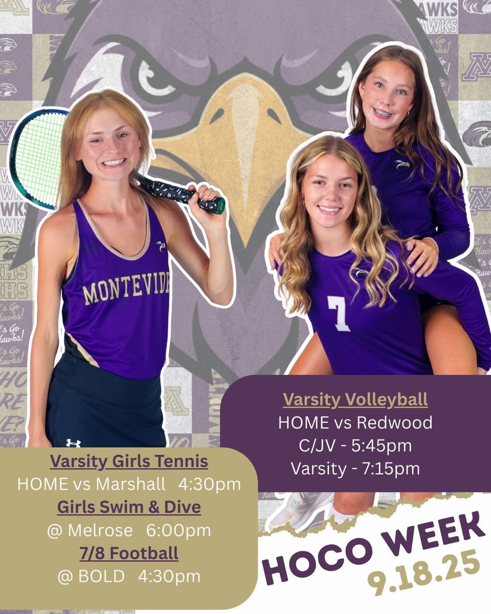 September 18th Activities 
Good luck, Thunder Hawks!
#homecomingweek