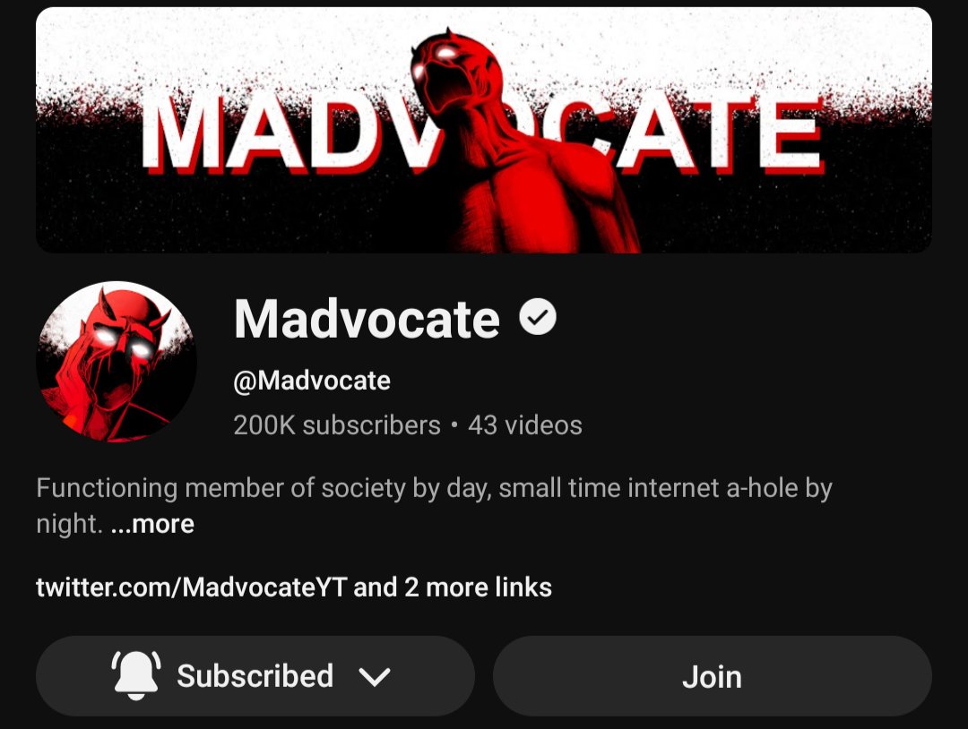 Congrats on 200k, <a href="/MadvocateYT/">Madvocate</a>! Well deserved.