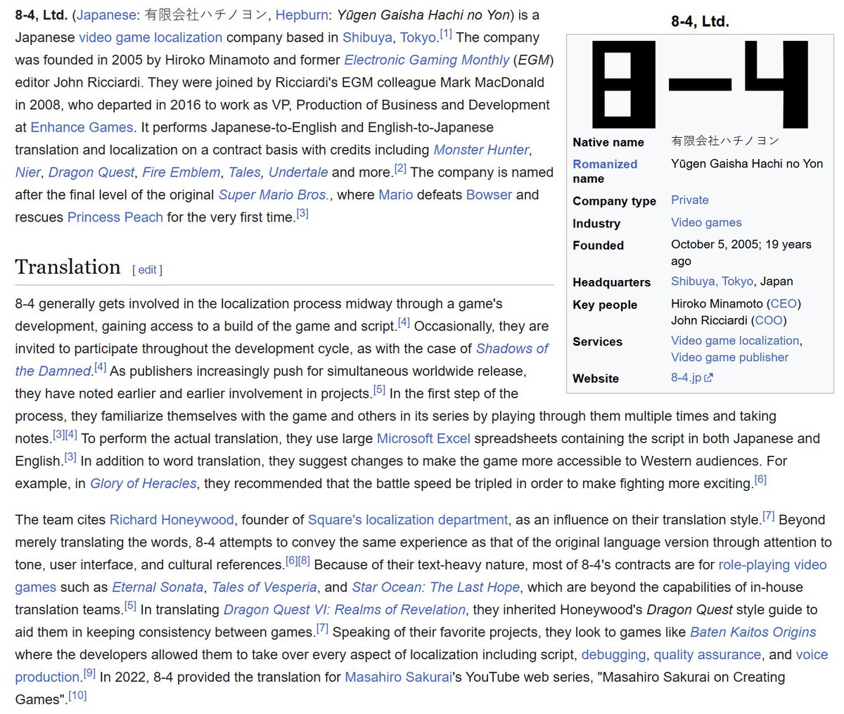 RamblingsNerd's tweet image. Was given an anonymous tip that the localizer in question is likely being propped up by a clique of localizers and wannabe-influencers based in Japan via the 8-4 company.

While best taken with a grain of salt, there could be something here.