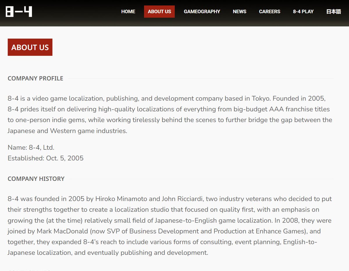 RamblingsNerd's tweet image. Was given an anonymous tip that the localizer in question is likely being propped up by a clique of localizers and wannabe-influencers based in Japan via the 8-4 company.

While best taken with a grain of salt, there could be something here.