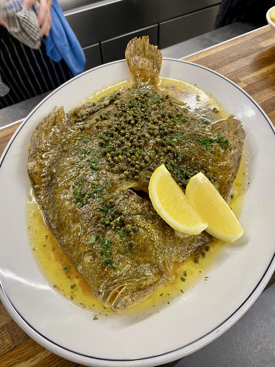 noahsbristol's tweet image. Bailey &amp;amp; Grace with our incredible Brixham turbot for 2 to tempt you this week 🎣

We’re simply roasting whole, and serving with brown butter, capers, lemon and parsley. Book in asap if you want to try it…👌

#turbot #kingofthesea #noahsbristol