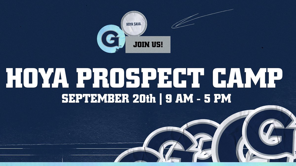 Don’t miss out this Saturday!!! Come spend your day with the Hoyas 🤝

#HoyaSaxa #HoyaBold