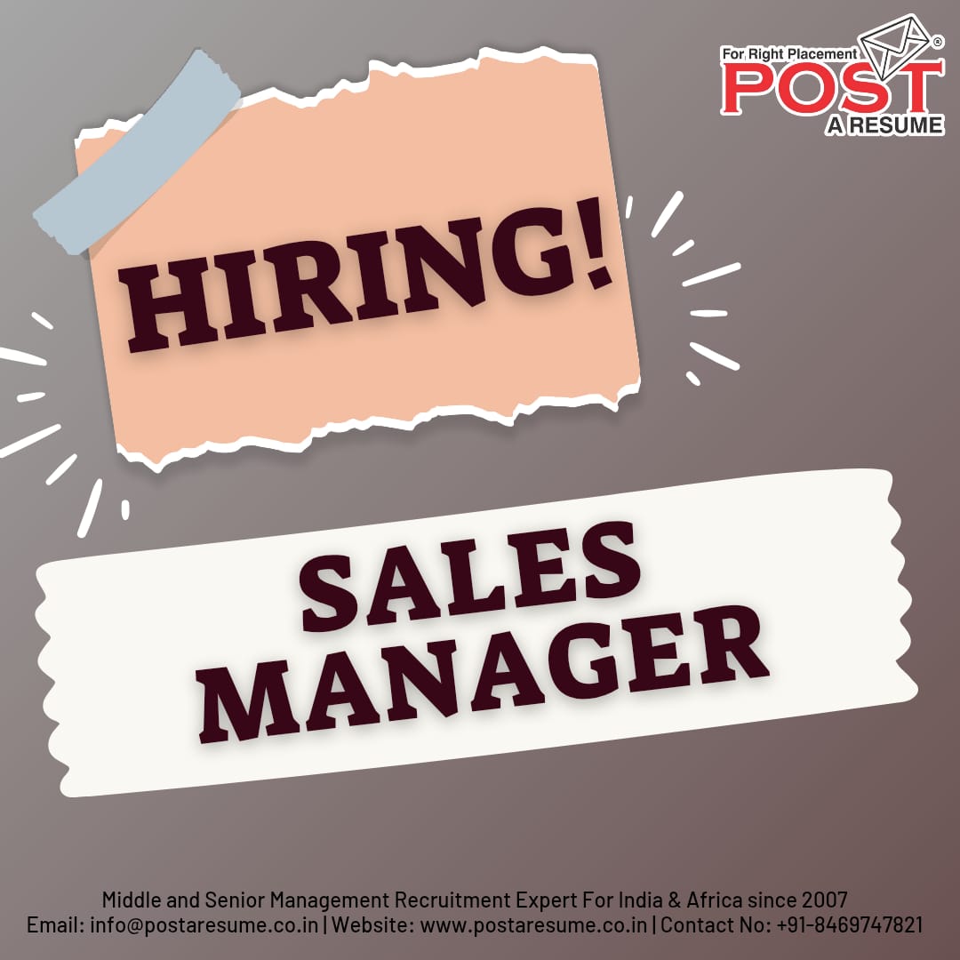 postaresume's tweet image. 🚨Hiring Sales Manager in Surat,Delhi,Pune,Raipur Location

Apply Now:
career.postaresume.co.in/jobseeker/7798…

Follow POST A RESUME  for more Job Updates.

#salesmanagerjob #opentowork #jobseeker #vipulmmali #postaresume #vipulthewonderful