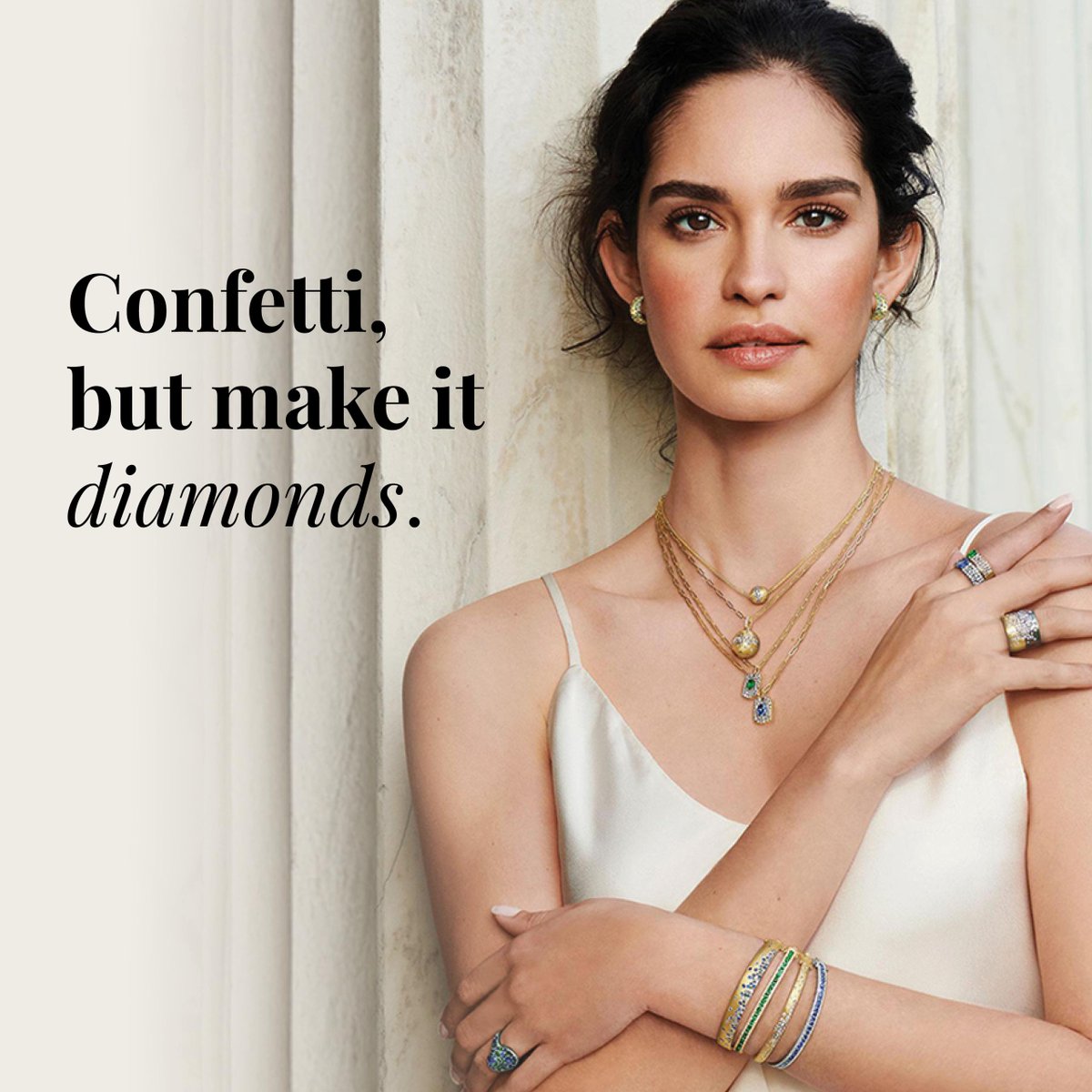 cecilsjewelrylr's tweet image. Discover Dilamani at Cecil’s. Four decades of craftsmanship meet bold, globe-inspired design. The Confetti collection bursts with diamonds &amp;amp; colored sapphires, handcrafted to stand out. Come see how Dilamani pops!

#CecilsFineJewelry #Dilamani #DesignerSpotlight