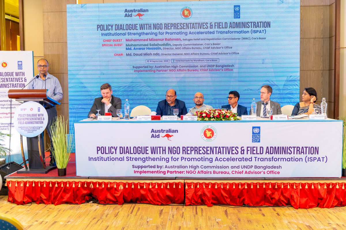UNDP_BD's tweet photo. Strengthening NGO coordination is key to advancing #SDGs and better service delivery. Together with #NGOAB we are working to accelerate transformation for communities in need, supported by #PartnersAtCore @AusHCBangladesh🇦🇺 Read more:https://t.co/l1t8Q7aNfP https://t.co/POXDUsyjBL