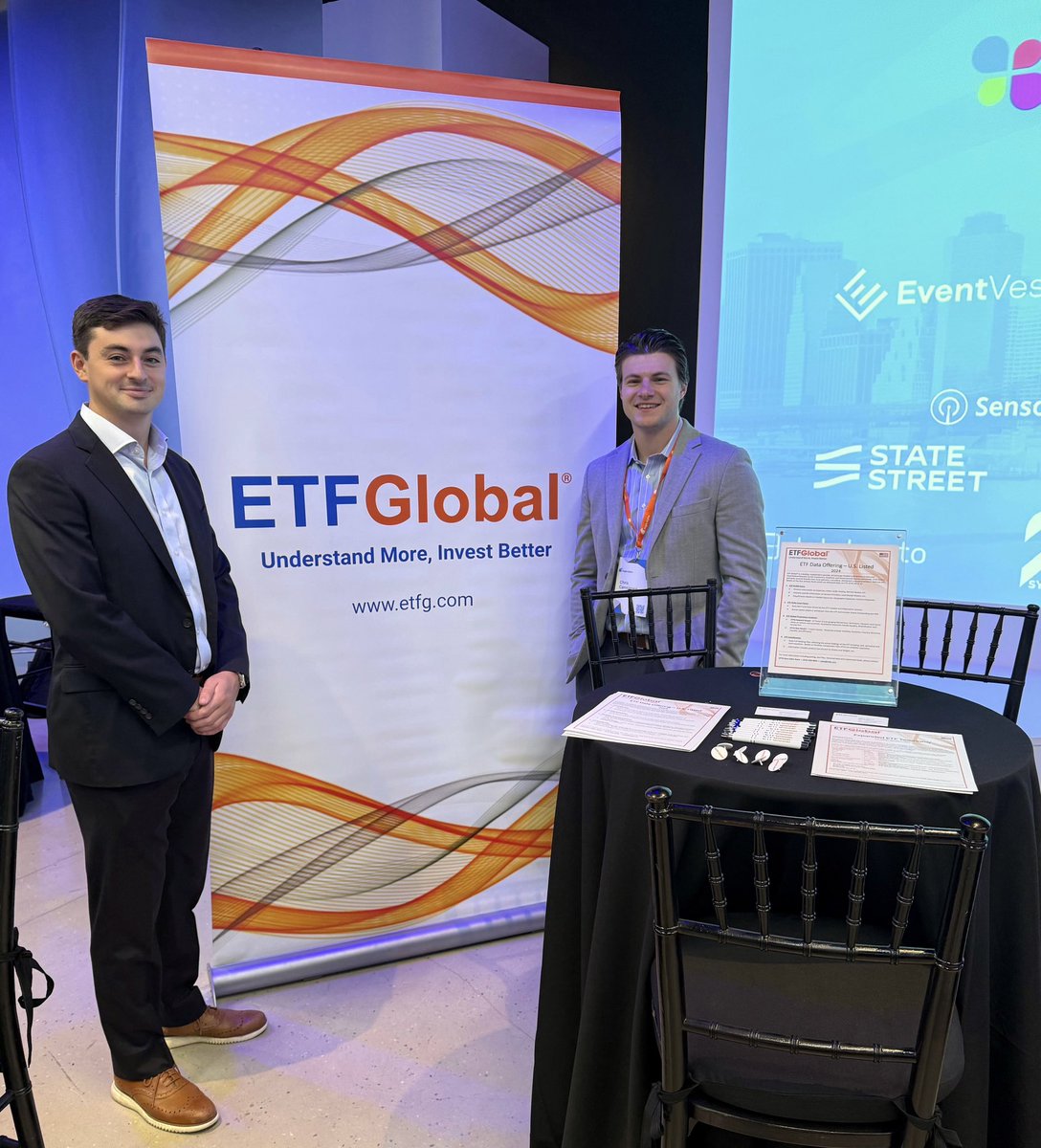 Jack Kimmel and Chris Cannizzaro representing <a href="/ETF_Global/">ETF Global</a> at the <a href="/DollarEagle/">Eagle Alpha</a> Alternative Data Conference in New York City.

#EagleAlpha #AlternativeData #ETFG #ETFGlobal #TheETFGWay #ETFS #ETF #UnderstandMorelnvestBetter