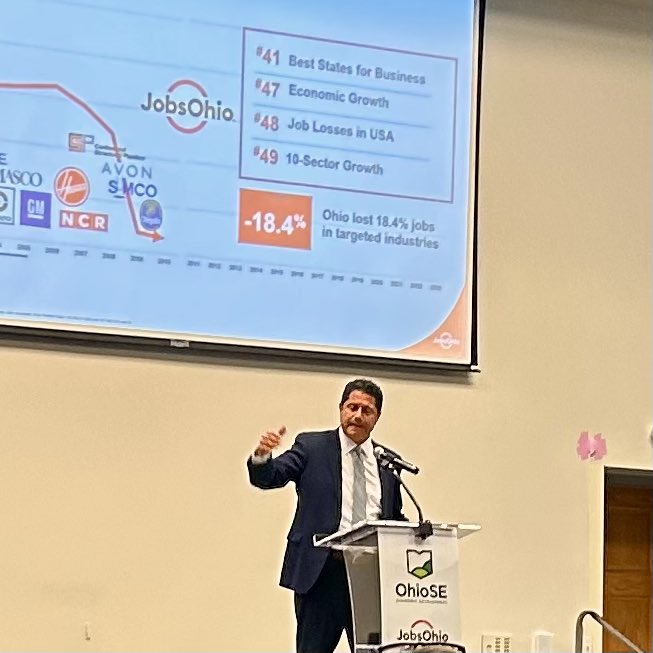 Enjoying JP Nauseef's comments at <a href="/Ohio_SE/">OhioSE</a> Prosperity Forum. The impact over the past several years has been tremendous. <a href="/JobsOhio/">JobsOhio</a>
