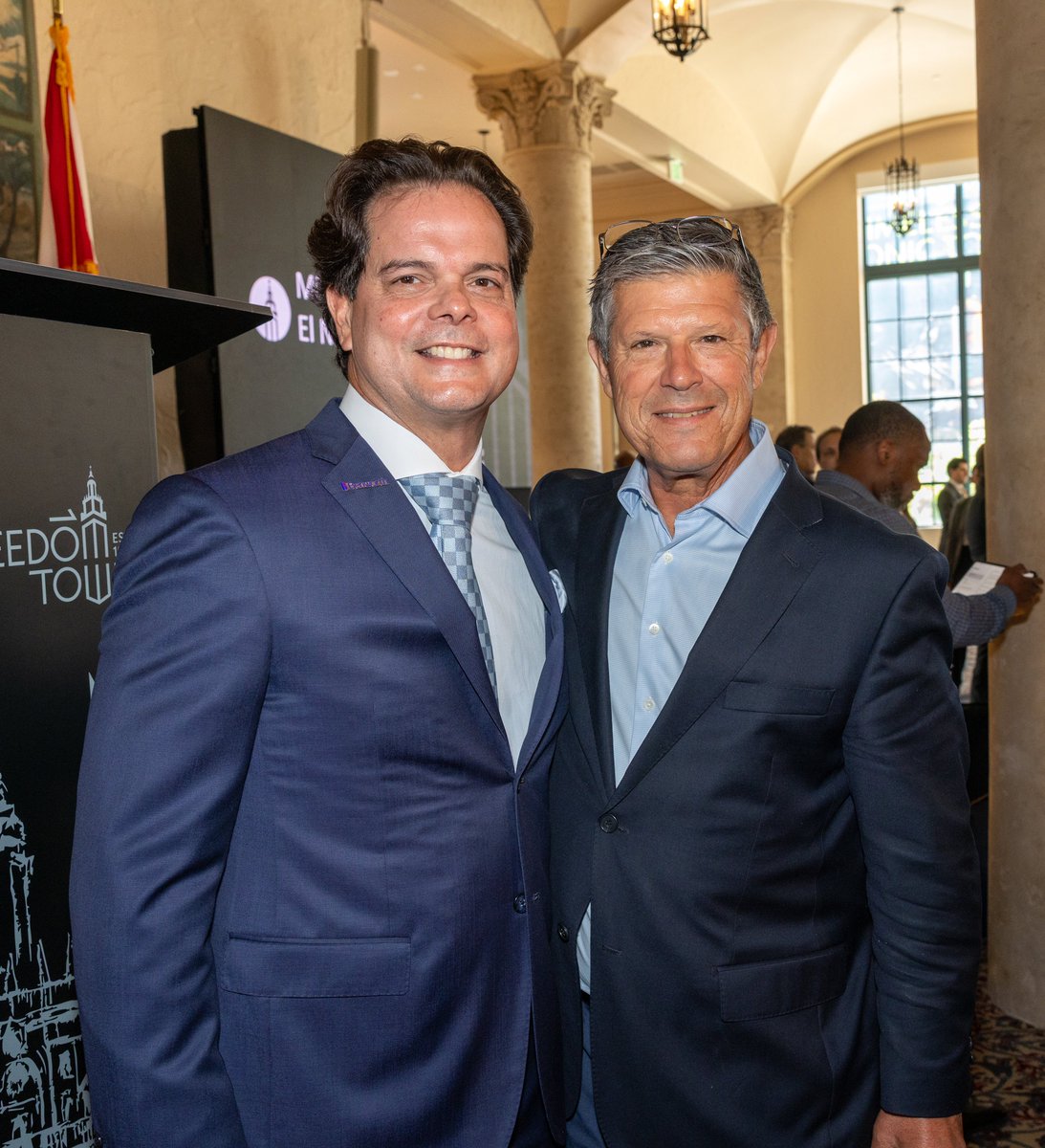 For a century, the <a href="/MIAFreedomTower/">MiamiFreedomTower</a> has stood as a beacon of freedom and refuge. Honored to mark its re-opening. <a href="/MDCollege/">Miami Dade College</a>