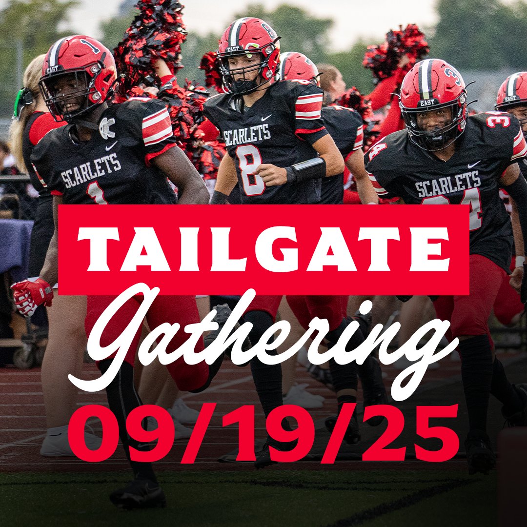 DMEHSAlumni's tweet photo. 🎉 East High Alumni – Homecoming is here! 🎉
 📅 Friday, Sept. 19
5 PM Scarlet Walk (from the school w/ team)
5:30–6:30 PM Tailgate (stadium west side)
Halftime: former EHS football players honored ❤️🤍
#ScarletPride https://t.co/Q58uikqx3i