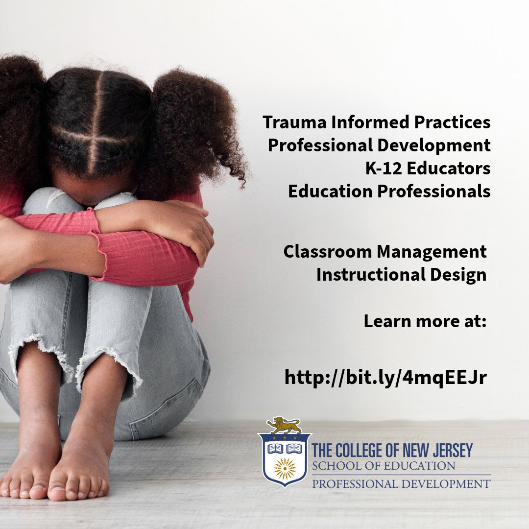 Trauma Informed Approaches to Classroom Management, and Principles for Instructional Design. Two virtual and live PD for K-12 Educators and Educator Professionals. Learn more at bit.ly/4mqEEJr
#tcnj