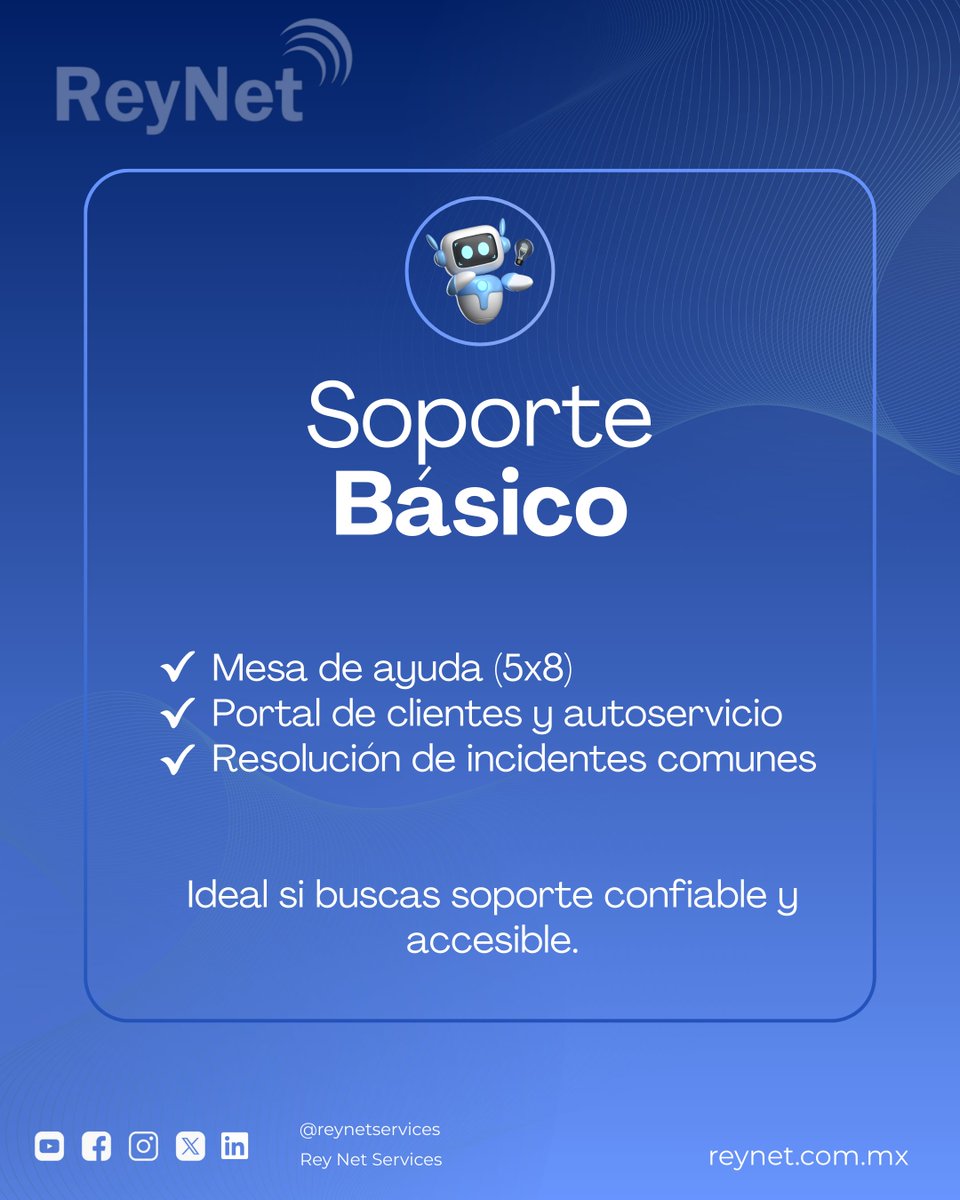 ReyNetMx's tweet photo. ✨¿Qué tipo de soporte necesita tu empresa?

Descúbrelo con ReyNet 🚀
#ReyNet #SoporteTI #Tecnología #Innovación #Empresas #Networking #Ciberseguridad https://t.co/DSmulsvKYn