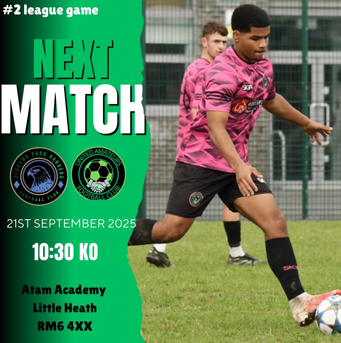 Up Next:

We Play <a href="/HighamsParkRang/">HighamsParkRangers</a> in are 2nd  League Game, hopefully it will be a good test for the boys.