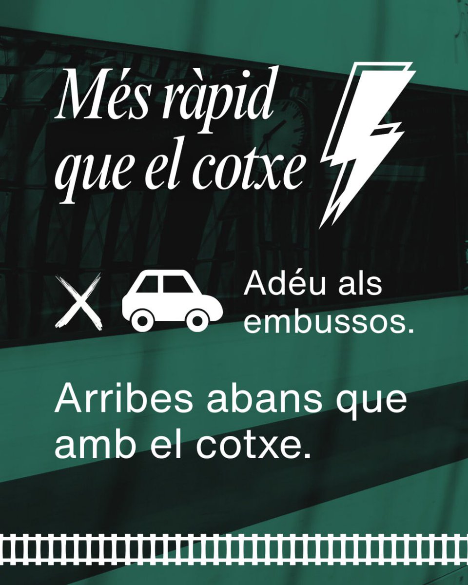 Proposem un tren per a la classe treballadora d’alta velocitat!