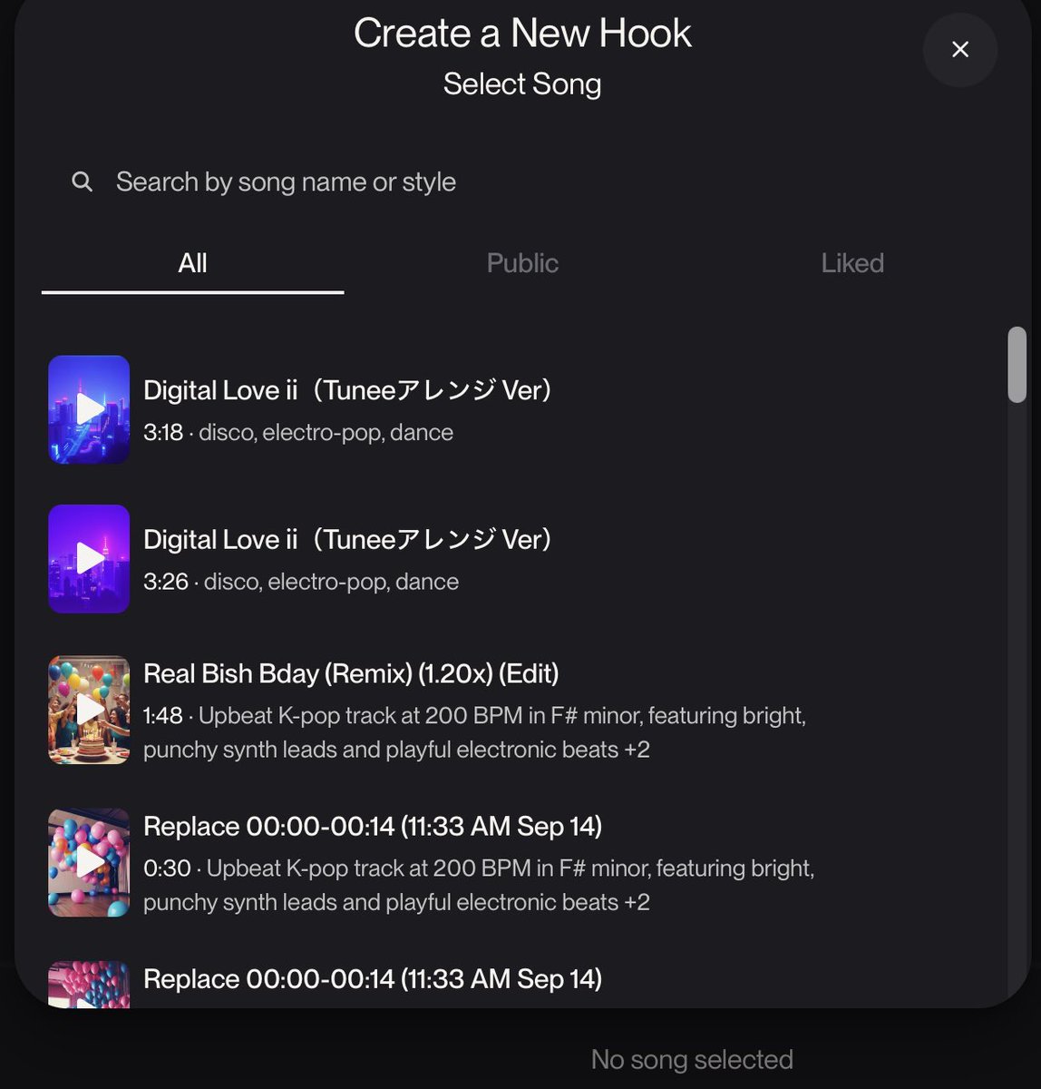 hazimeno_ipoo's tweet image. SUNO(@SunoMusic )新しいショートミュージックビデ「Hooks」をリリース

TikTokの様な見た目ですね。

#SUNO