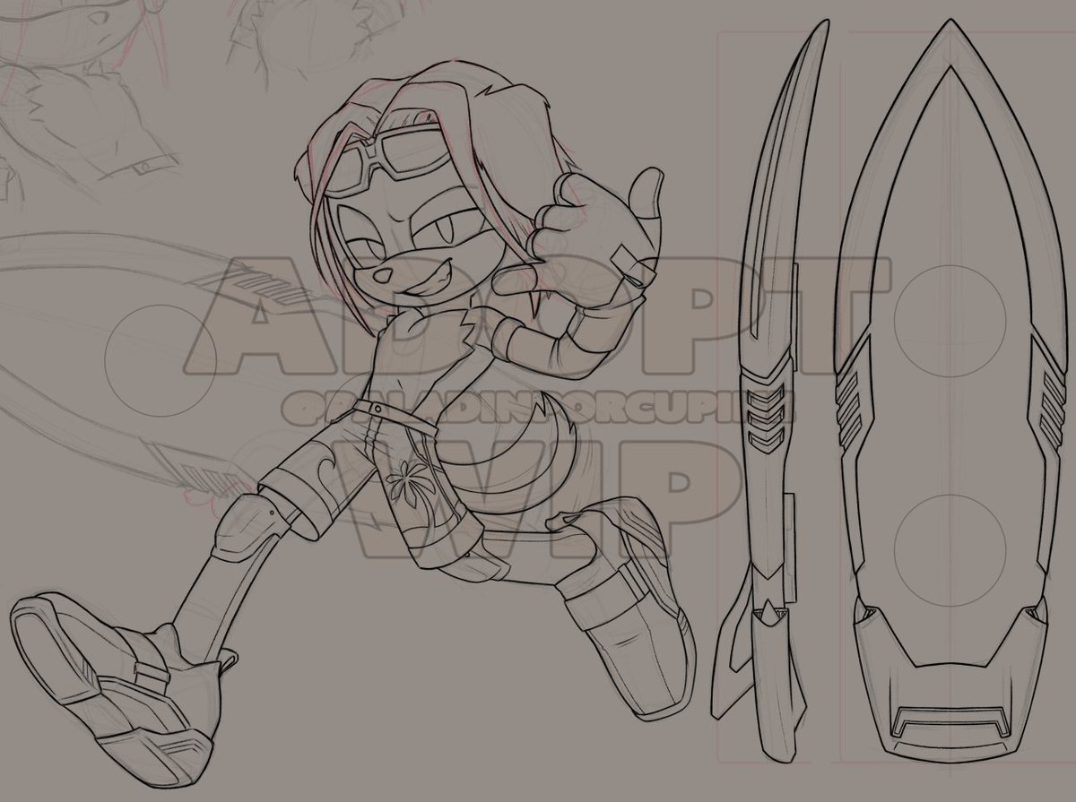 PallyPorcupine's tweet image. Small peak at the next adopt I&apos;ve got lined up

I am aiming to post him on Saturday if all goes well so keep an eye out and hang loose dudes 🤙🏄

#SonicTheHedgehog #sonicadoptable #sonicoc