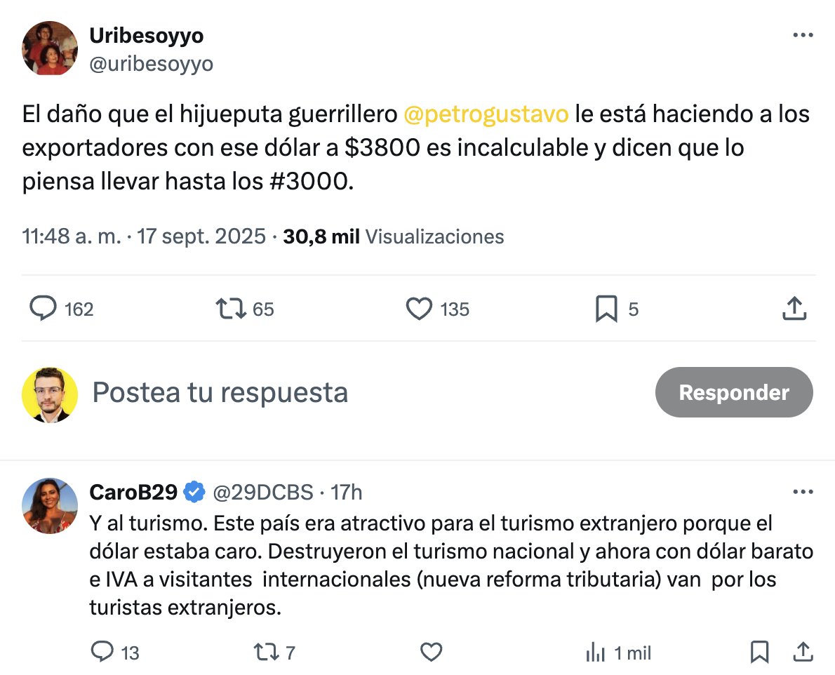 Este es el nivel intelectual del uribista promedio. Por eso cuando uno los escucha hablar, el 90 % de sus argumentos son memes, fake news y ofensas. Y el 10 % restante lo pongo en duda.
