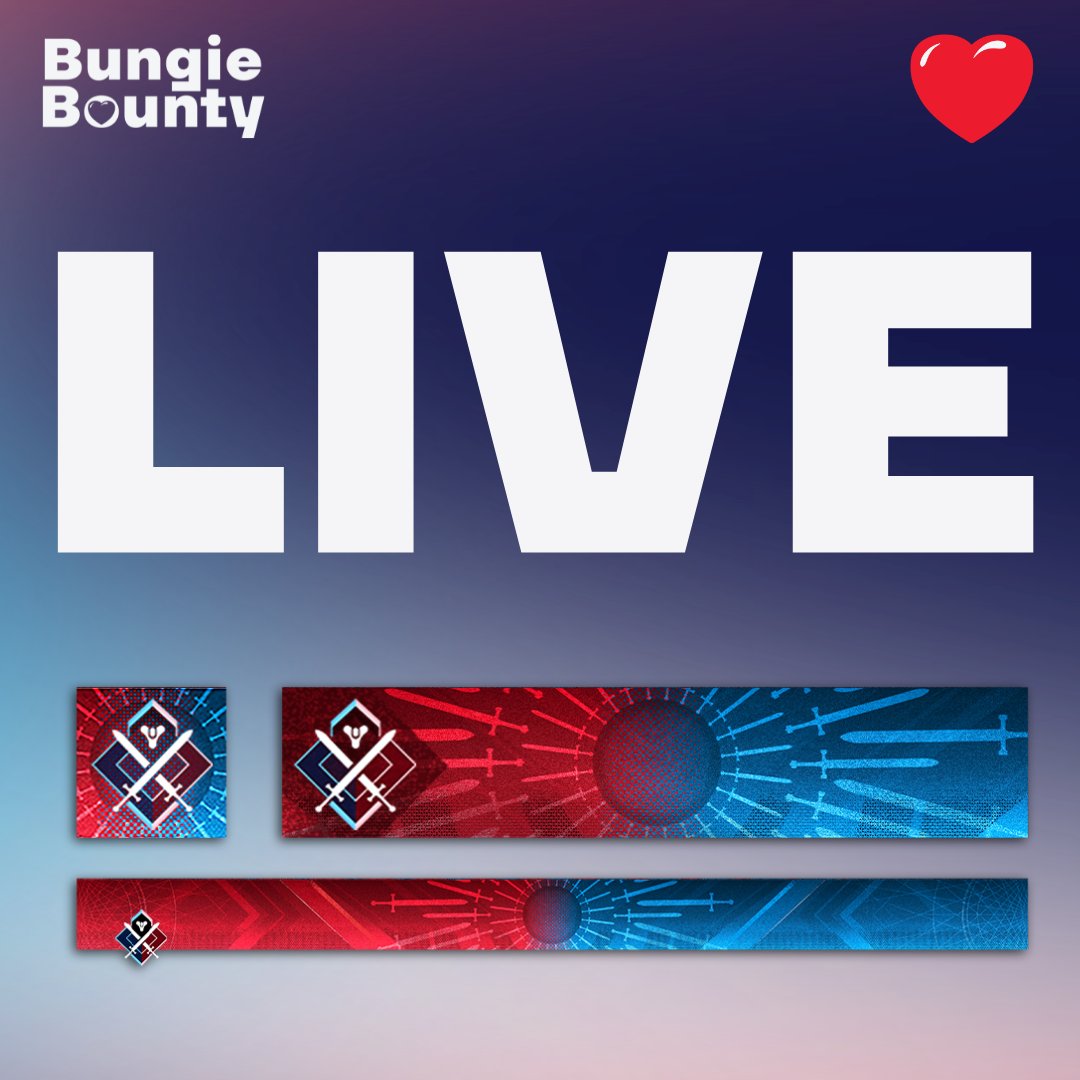 🔴WE ARE LIVE!
It's time for the Bungie Bounty for Good! Lock in to some Crucible action for a good cause benefitting our Hispanic Heritage Month partners <a href="/elcentro72/">El Centro de la Raza</a>. We'll be matching as a Fireteam of 2 from Chile and US West Coast.
📺: twitch.tv/bungiefoundati…