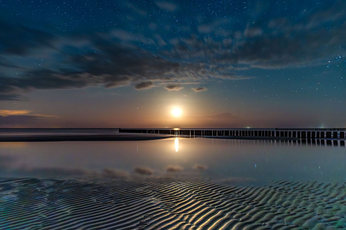 WetterOnline's tweet photo. Magischer Mondaufgang an der Ostsee – Prerow, Hohe Düne, 16. September 2025.
📷 Klaus Haase
#prerow #hohedüne #mondaufgang #ostsee #mond #herbst #himmel #sterne https://t.co/eaLevjHu66