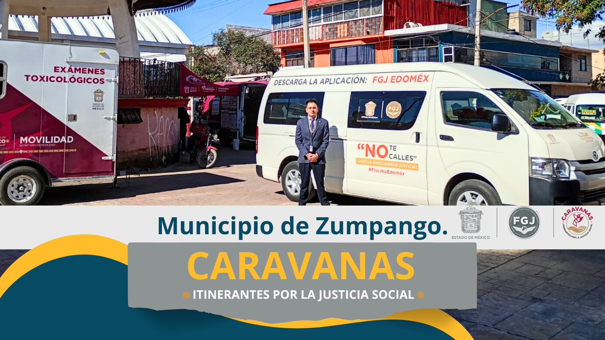 UCSyAPD's tweet photo. La Unidad de Cercanía Social y de Atención Pronta a la Denuncia de la #FiscaliaEdoMéx se encuentran en las Caravanas Itinerantes por la Justicia Social, brindando asesoría jurídica e inicio de denuncias; en el municipio de #Zumpango https://t.co/FoVCLqkMUk