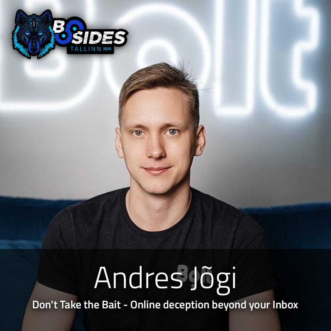 During this talk Andres Jõgi will shed light on the variety of sophisticated phishing techniques he has encountered in the wild - "Don't Take the Bait - Online deception beyond your Inbox"

pretalx.com/bsides-tallinn…
#bsidestll