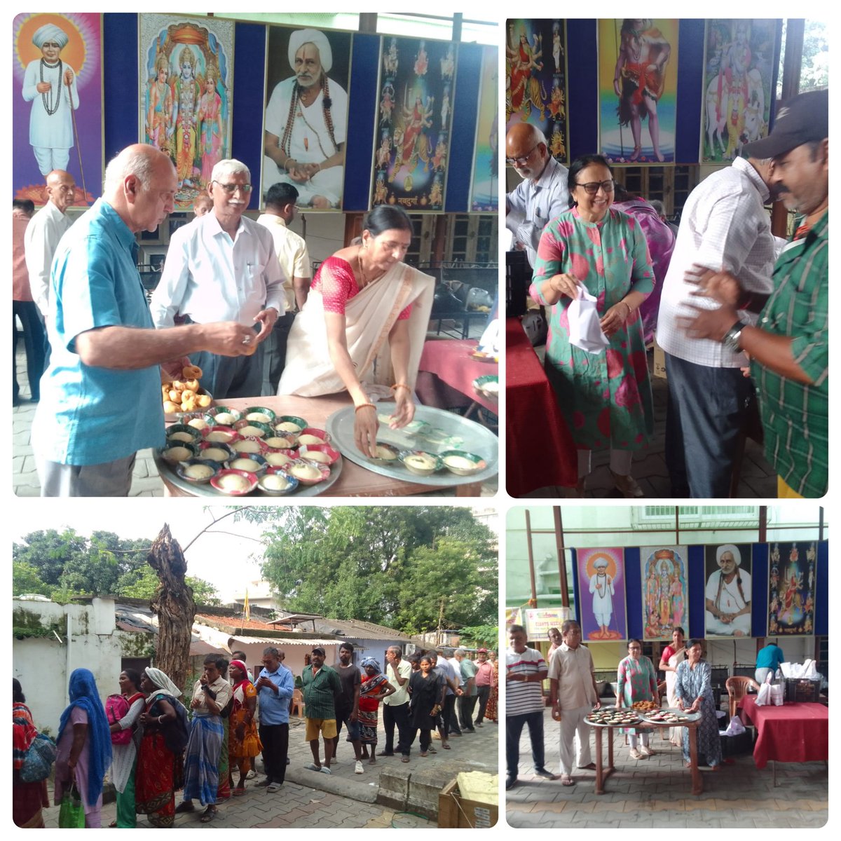 जायंट्स सेवा सप्ताह के अंतर्गत आज दूसरे दिन जलाराम कुटी  ,कांट्रैक्टर्स एरिया ,बिस्टुपुर ,जमशेदपुर,  में राम रोटी का  करीब ढाई सौ व्यक्तियों के बीच में नाश्ता के स्वरूप बांटा गया.
आज की स्पॉन्सर्ड श्रीमती उमा गांधी मैडम थी.