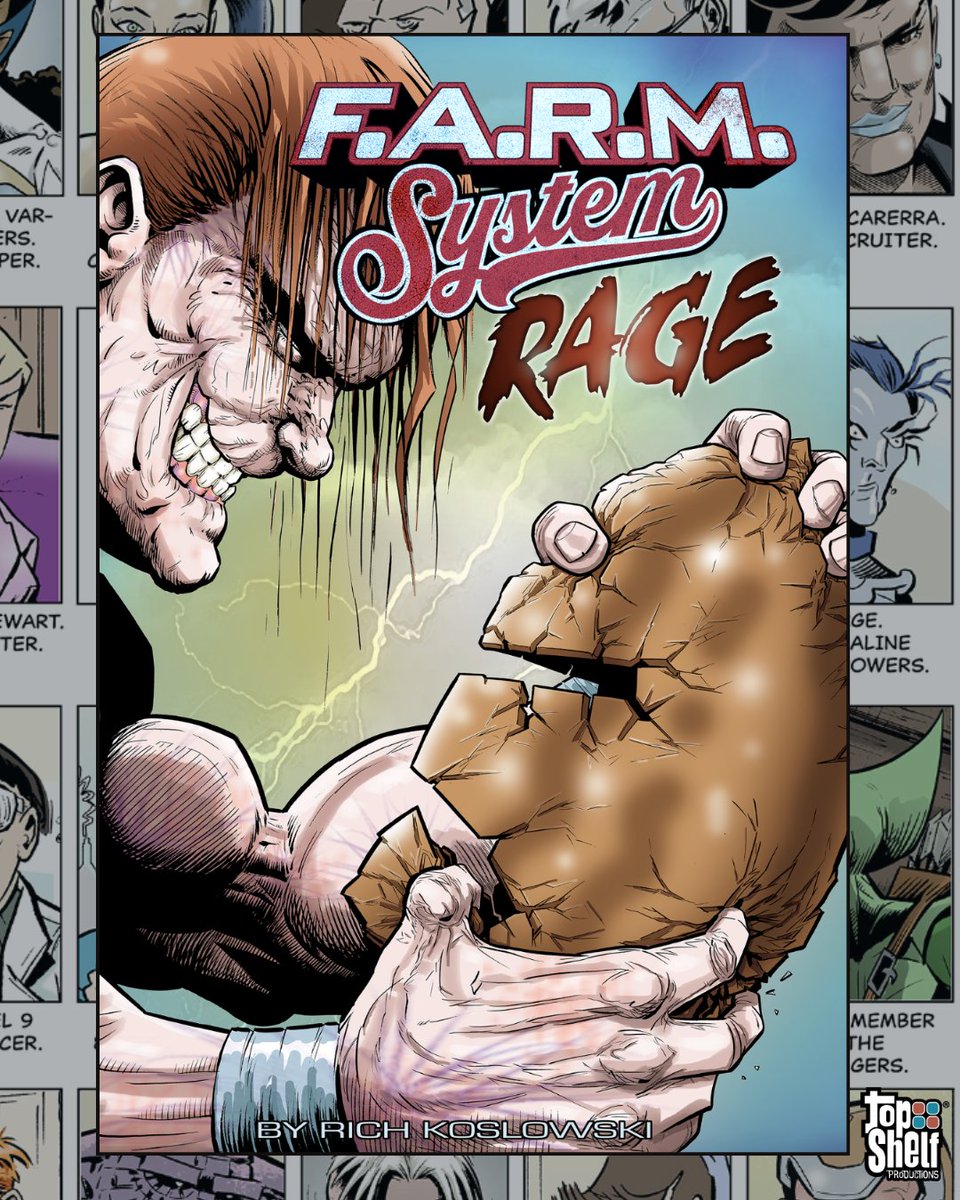 topshelfcomix's tweet image. Prepare for the sequel to one of @cbr's Best Graphic Novels of All Time!

When superpowers aren’t enough…some heroes look for a boost to give them the competitive edge.

Preorder #FARMSYSTEM: Rage by Rich Koslowski!: ow.ly/NibH50WYWzK

#FarmSystemRage #satire #superhero