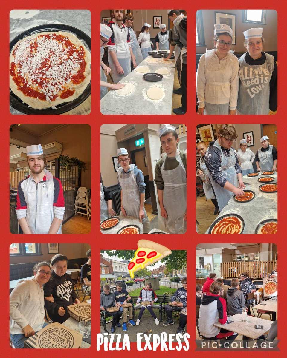 PCABlackpool's tweet image. Today some of our KS5 students visited Pizza Express. They discussed the history of pizza and the Pizza Express brand, before being shown how to make their own pizzas. They all learnt valuable skills and knowledge to help our own 'Dough on the Go' venture! 🍕@SeaViewTrust