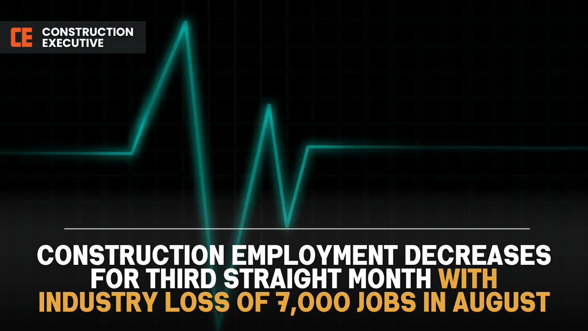 According to an <a href="/ABCNational/">ABC National</a> analysis of data from the U.S. Bureau of Labor Statistics, the construction industry lost 7,000 jobs in August. 📉

➡️ See more details in our article: f.mtr.cool/lkeiatbyrq