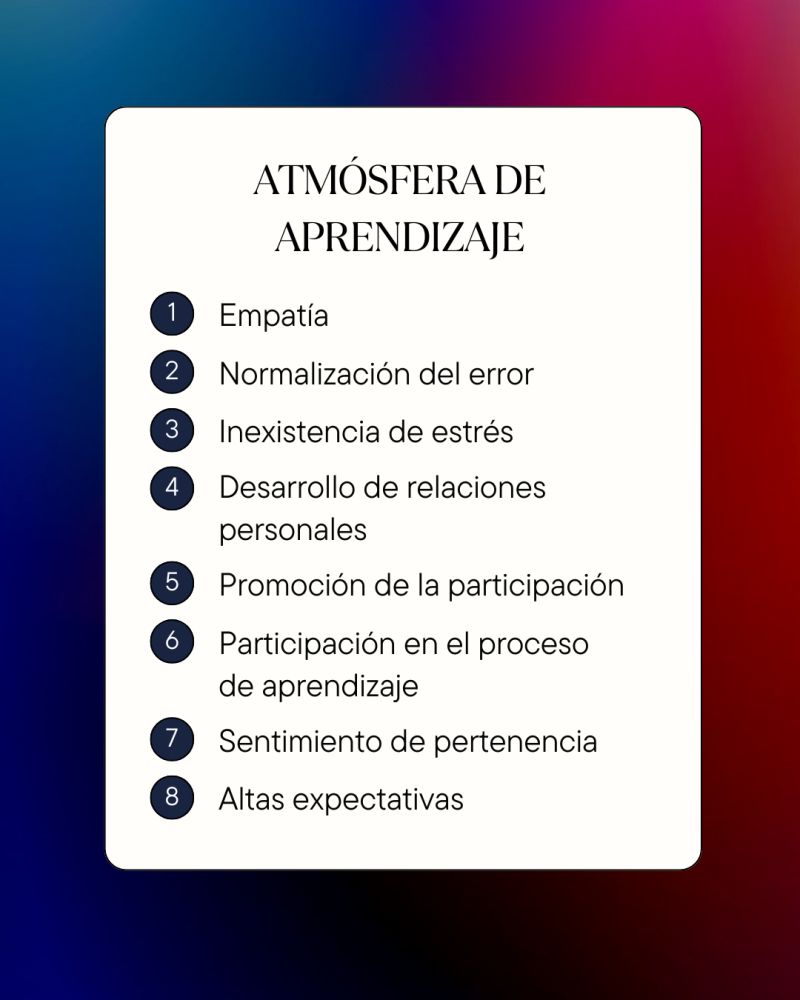 Crear contextos donde los jugadores puedan expresarse con libertad, asumir riesgos sin temor al error es fundamental para potenciar su desarrollo.

En nuestro curso sobre metodología de entrenamiento exploramos en profundidad cómo conseguir atmósferas de aprendizaje adecuadas.