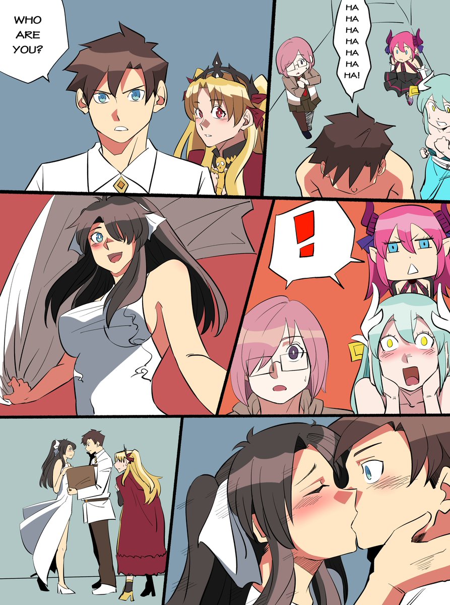 Tryxp_tin2003's tweet image. Kiss!!! 
#FGO 
#FateGrandOrder 
#FateGO