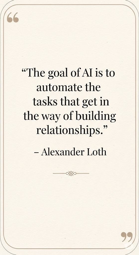 xlth's tweet image. A key takeaway from my post on AI in fundraising: The goal isn&apos;t to automate relationships, it&apos;s to automate the administrative tasks that get in the way of building them. That&apos;s the strategic difference.

alexloth.com/ai-wont-replac…

#AIforGood #Leadership #Nonprofit