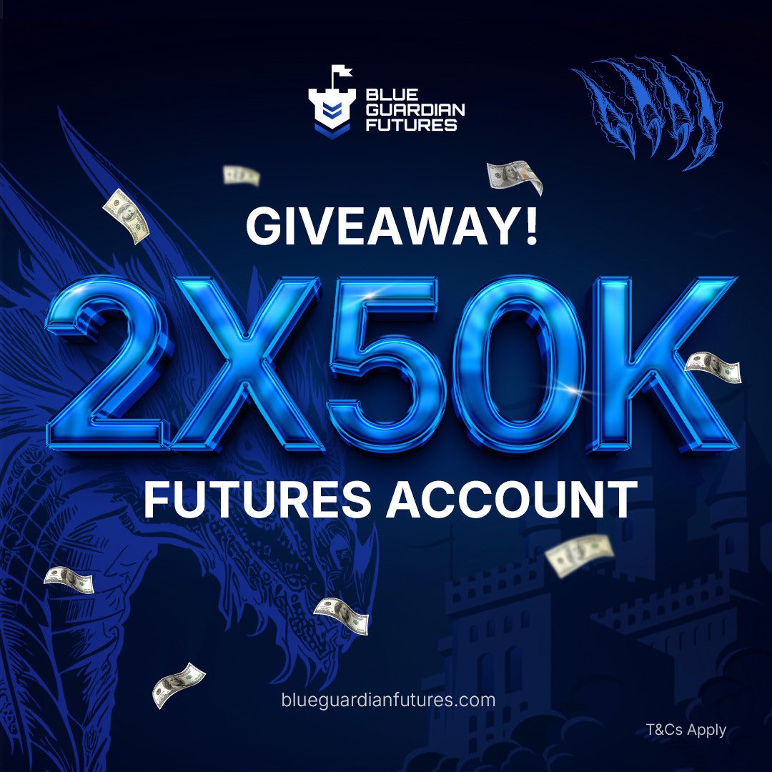🎁 GIVEAWAY 🎁 

2X $50,000

Rules 
🔵 Follow <a href="/GuardianFutures/">Blue Guardian Futures</a> <a href="/Isabelloisa1/">Engineer Isaski</a> 

🔵 Like, repost and tag 3 traders

🔵 Engage with quoted tweet below 

🔵 Follow <a href="/1MrGold1/">- 𝐌𝐫 $𝐆𝐨𝐥𝐝🏅</a> <a href="/Usman_Igwe09/">Fx_Igwe09.</a> <a href="/Victorex_/">VictoREX 💙</a> <a href="/0thayyab0/">𝗥𝗶𝘀𝗸 𝗧𝗮𝗸𝗲𝗥</a> 

Winners in 72 hours using picker